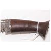 Image 4 : Late 19th century Nepalese Kukri with heavy swollen 12 1/2" blade and wooden grip. Note missing scab