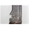 Image 5 : Late 19th century Nepalese Kukri with heavy swollen 12 1/2" blade and wooden grip. Note missing scab