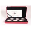 Image 1 : Cased Royal Canadian Mint 2005 50-cent Sterling silver six-coin set including "The Canadian Quest fo