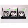 Image 1 : Three boxed Republic of LIberia collector coins including 1997 issue , $20 "Genghis Khan", " Saladin