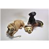 Image 1 : Four pieces of Ducks Unlimited decor displays including two dogs with a boot by Bradford Williams, a