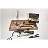 Image 1 : Five bayonets, a thrusting practice spear head, two throwing knives, two knife sharpening stones plu
