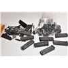 Image 1 : Six Browning style magazines, assorted calibers, a bag of miscellaneous mags and parts and approxima