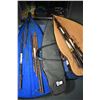 Image 1 : Large selection of rifle and shotgun barrels, a Slavia 620 air rifle with no stock, three soft cases