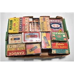 Selection of vintage shotgun ammunition including nine full or near full boxes : Peters 20 gauge Rus