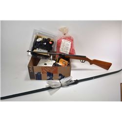 Slavia 624 Break barrel .177 single shot air rifle, up to 400 FPS. a Bear 30lb bow plus a box of acc