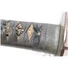 Image 15 : Japanese Wakizashi with 14" blade, note minor nicks to edge and faded tempered line, signature under