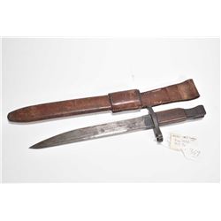 Ross Rifle Company as marked by consignor M-1910 MK 11, dated 1915 bayonet blade and leather wrapped