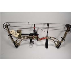 PSE Stinger 3G compound bow, 33  axial to axial with camouflage finish, attached Ripcord sight and m