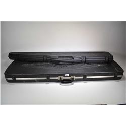 Two hard rifle cases including a Plano and a suitcase style foam lined case