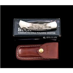 Scarce Buck Model 110 Damascus Hunter Knife