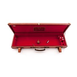 Factory Leather Covered Shotgun Case