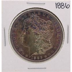 1886 $1 Morgan Silver Dollar Coin Amazing Toning