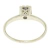 Image 7 : 14k White Gold 0.20 ctw F VVS2 Illusion Set Round Diamond Solitaire Ring