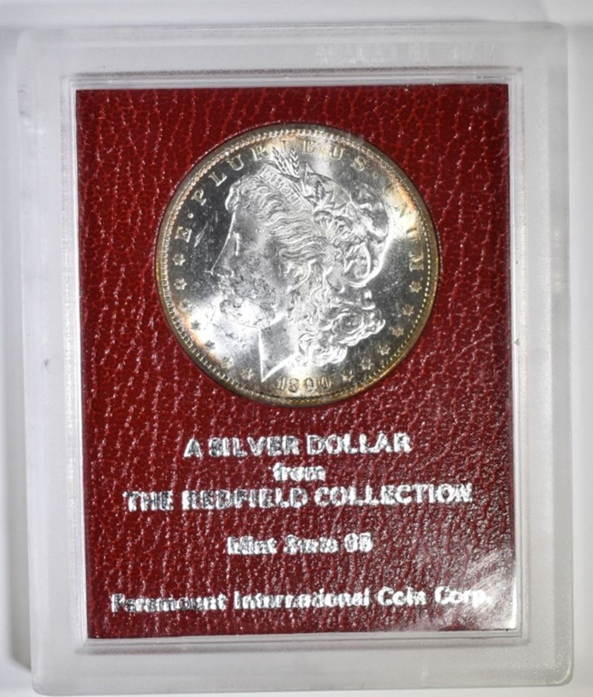 1890S REDFIELD COLLECTION DOLLAR, GEM BU