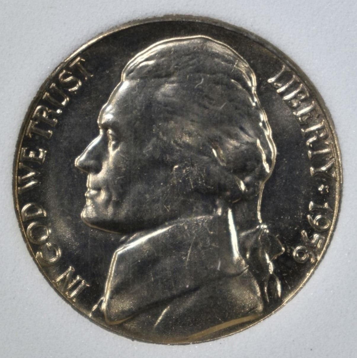 1956D JEFFERSON NICKEL, TDCS SUPERB GEM BU FS
