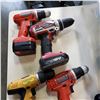 Image 2 : BIN OF CORDLESS POWER TOOLS AND VARIOUS BATTERIES