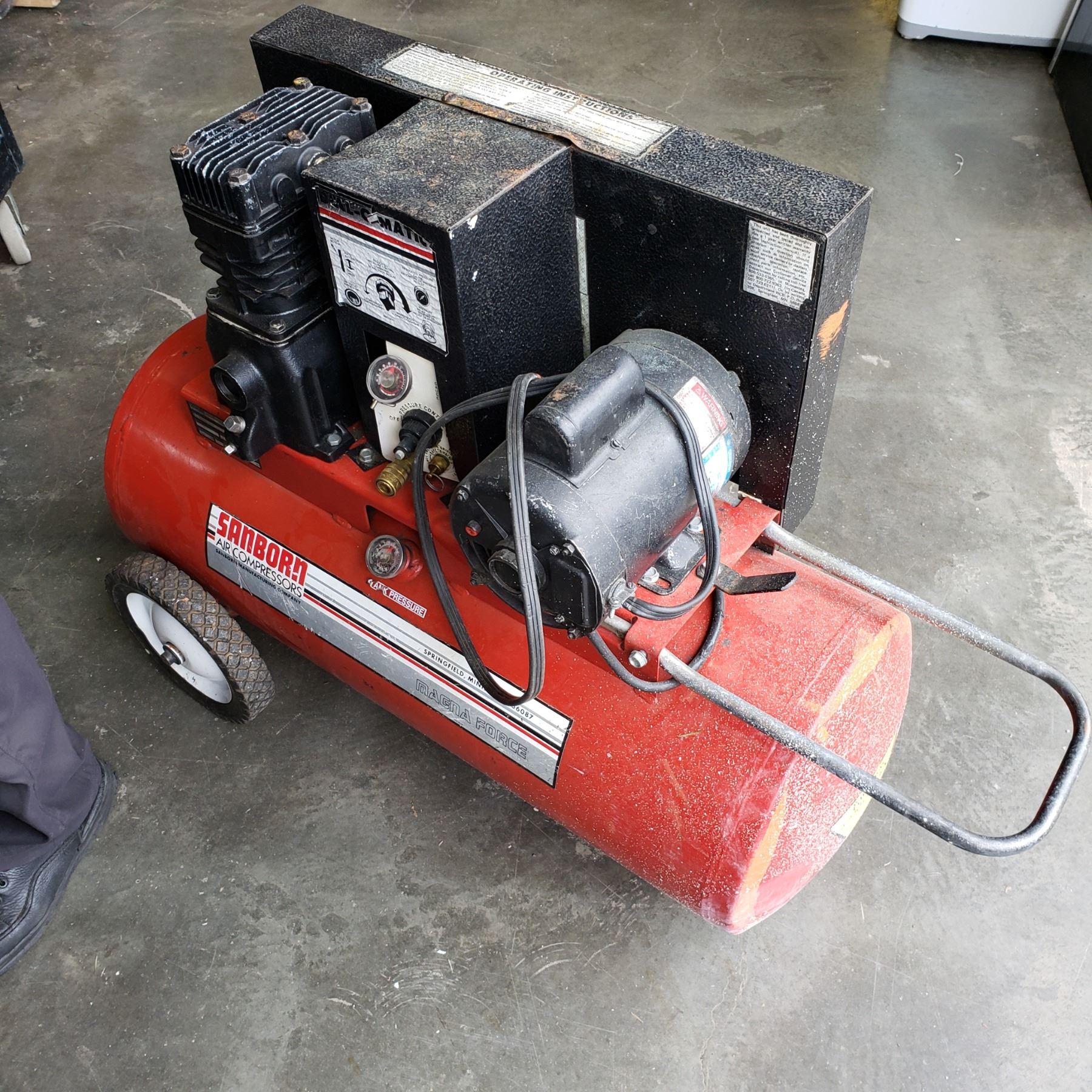SANBORN AIR COMPRESSORS MAGNA FORCE WORKS