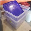 Image 2 : LOT OF TOTES AND BINS W/ LIDS