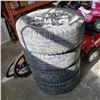 Image 1 : SET OF 4 LT 275/65 R18 TIRES ON FORD 6 BOLT RIMS