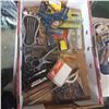 Image 2 : 2 TRAYS OF TOOLS, VALVE RING COMPRESSOR, PAPER SLICER, AND GUN CLEANING KIT