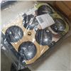Image 2 : BOX OF SOCCER BAKING TINS AND BOX OF SLOTTED SPOONS