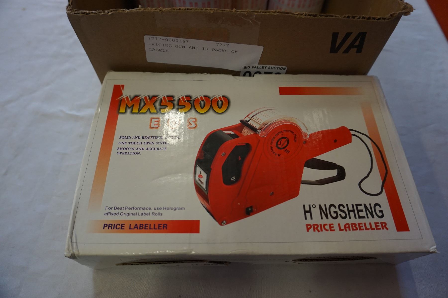 PRICING GUN AND 10 PACKS OF LABELS - Big Valley Auction