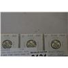 Image 2 : 3 - 1943 USA ZINC/STEEL MINT STATE WAR TIME CENTS RARE IN THIS CONDITION