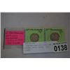Image 1 : 2 NEWFOUNDLAND 25c COINS LOW MINTAGE 1917C, 1919C, .925 SILVER