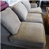 Image 2 : BANHANS GREEN UPHOLSTERED SOFA W/ OPEN END