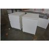 Image 2 : PAIR OF WHITE 2 DRAWAER NIGHTSTANDS