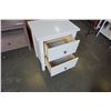 Image 4 : WHITE 2 DRAWER NIGHTSTAND