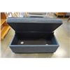 Image 2 : GREY UPHOLSTERED STORAGE OTTOMAN