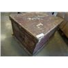 Image 2 : ANTIQUE WOOD TRUNK