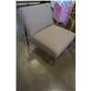 Image 2 : CHROME LEG UPHOLSTERED ACCENT CHAIR