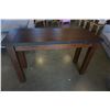 Image 1 : HOME ELEGANCE FLOOR MODEL INDUSTRIAL MODERN RUSTIC SOFA TABLE, RETAIL $499