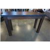 Image 4 : HOME ELEGANCE FLOOR MODEL INDUSTRIAL MODERN RUSTIC SOFA TABLE, RETAIL $499