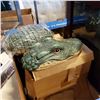Image 2 : ALIGATOR 3 PIECE DECORATIONS AND SMALL DISPLAY CABINET