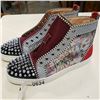 Image 1 : PAIR OF CHRISTIAN LOUBOUTIN SPIKED SIZE 43 SHOES - SLASHED ON EACH SIDE