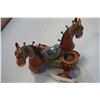 Image 2 : WOOD HORSE DECORATION HAND PAINTED W/ STORAGE