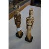 Image 2 : 2 BONE HAND CARVED FIGURES