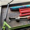 Image 2 : LOT OF SCOOTERS, UMBRELLA, AXE, ROD HOLDER AND MORE