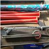Image 4 : LOT OF SCOOTERS, UMBRELLA, AXE, ROD HOLDER AND MORE