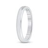 Image 4 : 0.12 CTW Diamond Wedding Single Row Ring 14kt White Gold