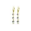 Image 1 : Genuine 7.2 ctw Aquamarine Earrings 14KT Yellow Gold