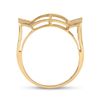 Image 4 : 0.50 CTW Diamond Contoured Rectangle Cluster Ring 10kt Yellow Gold