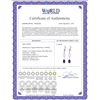 Image 2 : Genuine 3 ctw Amethyst Earrings 14KT White Gold