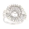 Image 1 : 1.92 CTW Diamond Semi Mount Ring 14K White Gold