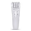 Image 4 : 1 CTW Diamond Solitaire Matching Bridal Wedding Ring 14kt White Gold