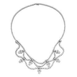 4.36 CTW Diamond Necklace 18K White Gold